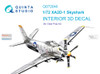 QTSQD72040 1:72 Quinta Studio Interior 3D Decal - XA2D-1 Skyshark (CLP kit)