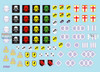 SRD35C1360 1:35 Star Decals - StuG-Abt #2 Insignia of the Sturmgeschutz Abteilungen