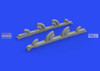 EDU632182 1:32 Eduard Brassin Print - Yak-9T Exhaust Stacks (ICM kit)