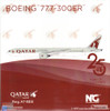 NGM73010 1:400 NG Model Qatar Airways B777-300ER Reg #A7-BEE 25 Years of Excellence (pre-painted/pre-built)