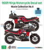 DEFJD12001 1:12 DEF Model Jeight Design Decal Set - Movie Collection #4 900R Ninja Motorcycle