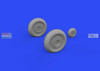 EDU648821 1:48 Eduard Brassin Yak-9D Wheels (ZVE kit)