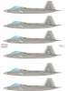 CARCD48226 1:48 Caracal Models Decals - F-22 Raptor Part 2