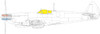 EDUEX923 1:48 Eduard Mask - Spitfire Mk.VIII TFACE (EDU kit)