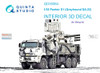 QTSQD35064 1:35 Quinta Studio Interior 3D Decal - Pantsir-S1 (Greyhound SA-22) (MNG kit)