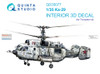 QTSQD35077 1:35 Quinta Studio Interior 3D Decal - Ka-29 Helix (TRP kit)