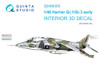 QTSQD48303 1:48 Quinta Studio Interior 3D Decal - Harrier GR.1/GR.3 Early (KIN kit)