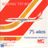 NGM58165 1:400 NG Model Copa Airlines B737-800(S) Reg #HP-1841CMP '75 Anos' (pre-painted/pre-built)