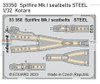 EDU33350 1:32 Eduard Color Zoom PE - Spitfire Mk.I Seatbelts [STEEL] (KOT kit)