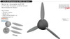 EDU672314 1:72 Eduard Brassin PRINT Bf109F Propeller Late (EDU kit)