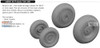 EDU648865 1:48 Eduard Brassin PRINT - Mi-17 Hip Wheels (AMK kit)