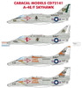 CARCD72141 1:72 Caracal Models Decals - USN USMC A-4E A-4F Skyhawk