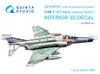 QTSQD48341R 1:48 Quinta Studio Interior 3D Decal - F-4G Phantom II Early with 3D Resin Parts (MNG kit)