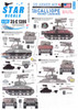 SRD35C1386 1:35 Star Decals - US Armor Mix #8: M4 & M4A3 Sherman with T34 Calliope