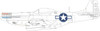 EDUEX954 1:48 Eduard Mask - P-51D Mustang National Insignia (EDU kit)