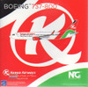 NGM58168 1:400 NG Model Kenya Airways B737-800(W) Reg #5Y-CYB (pre-painted/pre-built)