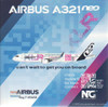 NGM13090 1:400 NG Model Airbus A321XLR Reg #F-WWAB (pre-painted/pre-built)