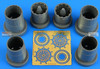 ARS4835 1:48 Aires Su-27 Flanker B Exhaust Nozzle Set (KTH kit)