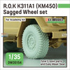 DEFDW35154 1:35 DEF Model ROK K311A1 (KM450) Sagged Wheel Set