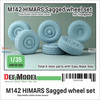 DEFDW35160 1:35 DEF Model M142 HIMARS Sagged Wheel Set (TRP kit)
