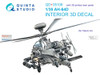 QTSQD35106R 1:35 Quinta Studio Interior 3D Decal - AH-64D Apache with Resin Part (TAK kit)