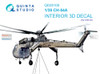 QTSQD35100 1:35 Quinta Studio Interior 3D Decal - CH-54A Tarhe (ICM kit)