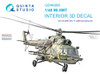 QTSQD48380 1:48 Quinta Studio Interior 3D Decal - Mi-8MT Hip (AMK kit)