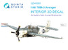 QTSQD48385 1:48 Quinta Studio Interior 3D Decal - TBM-3 Avenger (ACA/ITA/ACM kit)