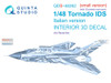 QTSQDS48262R 1:48 Quinta Studio Interior 3D Decal - Tornado IDS Italian Version with Resin Parts (REV kit) Small Version