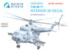 QTSQDS48381 1:48 Quinta Studio Interior 3D Decal - Mi-17 Hip (AMK kit) Small Version