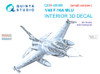QTSQDS48388 1:48 Quinta Studio Interior 3D Decal - F-16A MLU Falcon (KIN kit) Small Version