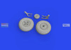 EDU648918 1:48 Eduard Brassin Print - Hurricane Mk.IIc Wheels (ARM kit)