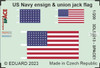 EDU3DL53013 1:200 Eduard SPACE - US Navy Ensign & Union Jack Flag