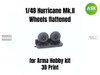 ASKA48003 1:48 ASK/Art Scale Hurricane Mk.II Wheels (flattened)