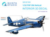 QTSQD32169 1:32 Quinta Studio Interior 3D Decal - F6F-5N Hellcat (TRP kit)