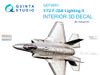 QTSQD72051 1:72 Quinta Studio Interior 3D Decal - F-35A Lightning II (TAM kit)