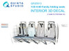 QTSQR35013 1:35 Quinta Studio Interior 3D Decal - H-60 Blackhawk Family Folding Seats Detail Set (KTH kit)
