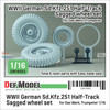 DEFDW16003 1:16 DEF Model Sd.Kfz.251 Half Track Sagged Wheel Set (TRP kit)