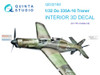 QTSQD32160 1:32 Quinta Studio Interior 3D Decal - Do335A-10 Trainer (HKM kit)