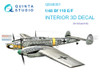 QTSQD48301 1:48 Quinta Studio Interior 3D Decal - Bf110E Bf110F (EDU kit)