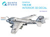 QTSQD48324 1:48 Quinta Studio Interior 3D Decal - A-6E Intruder (KIN kit)
