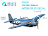QTSQD48421 1:48 Quinta Studio Interior 3D Decal - FM-2 Wildcat (EDU kit)