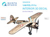 QTSQD48335 1:48 Quinta Studio Interior 3D Decal - PZL P.11c (ARM kit)