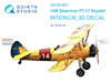 QTSQD48360 1:48 Quinta Studio Interior 3D Decal - PT-17 Kaydet (REV kit)