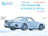 QTSQDS24003 1:24 Quinta Studio Interior 3D Decal - Porsche 959 (TAM kit) Small Version