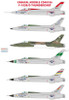CARCD48186 1:48 Caracal Models Decals - F-105B F-105D Thunderchief USAF