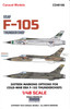 CARCD48186 1:48 Caracal Models Decals - F-105B F-105D Thunderchief USAF