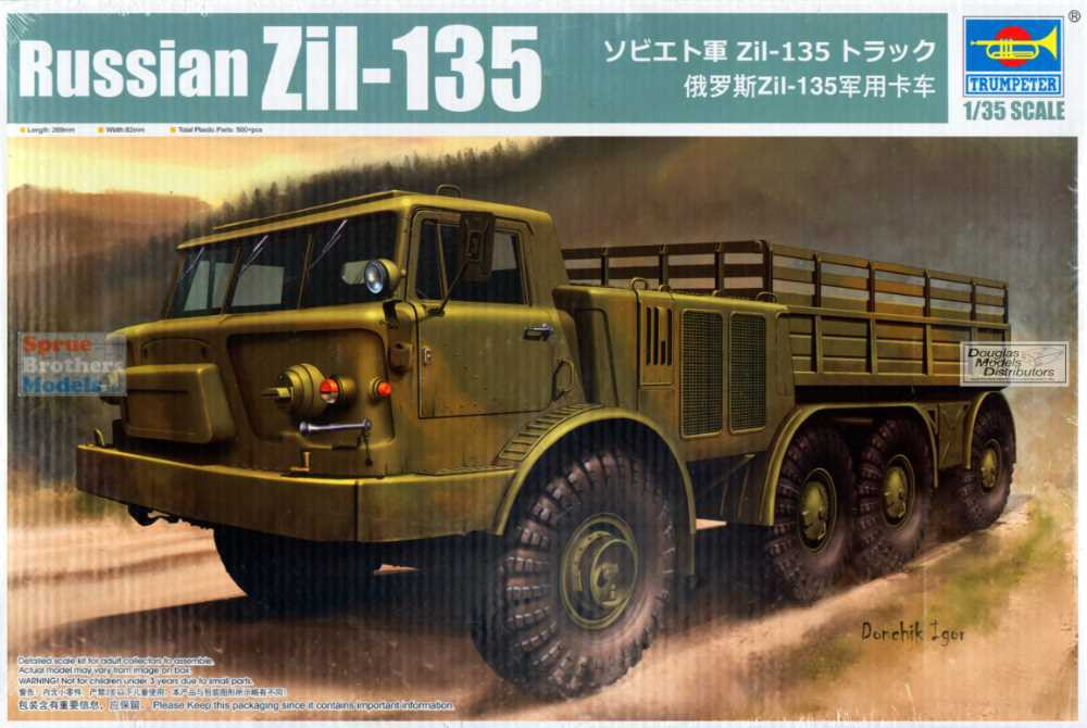 Trumpeter ZIL 135 Modellbausatz 1:35 - Sowjetischer Militärlastwagen