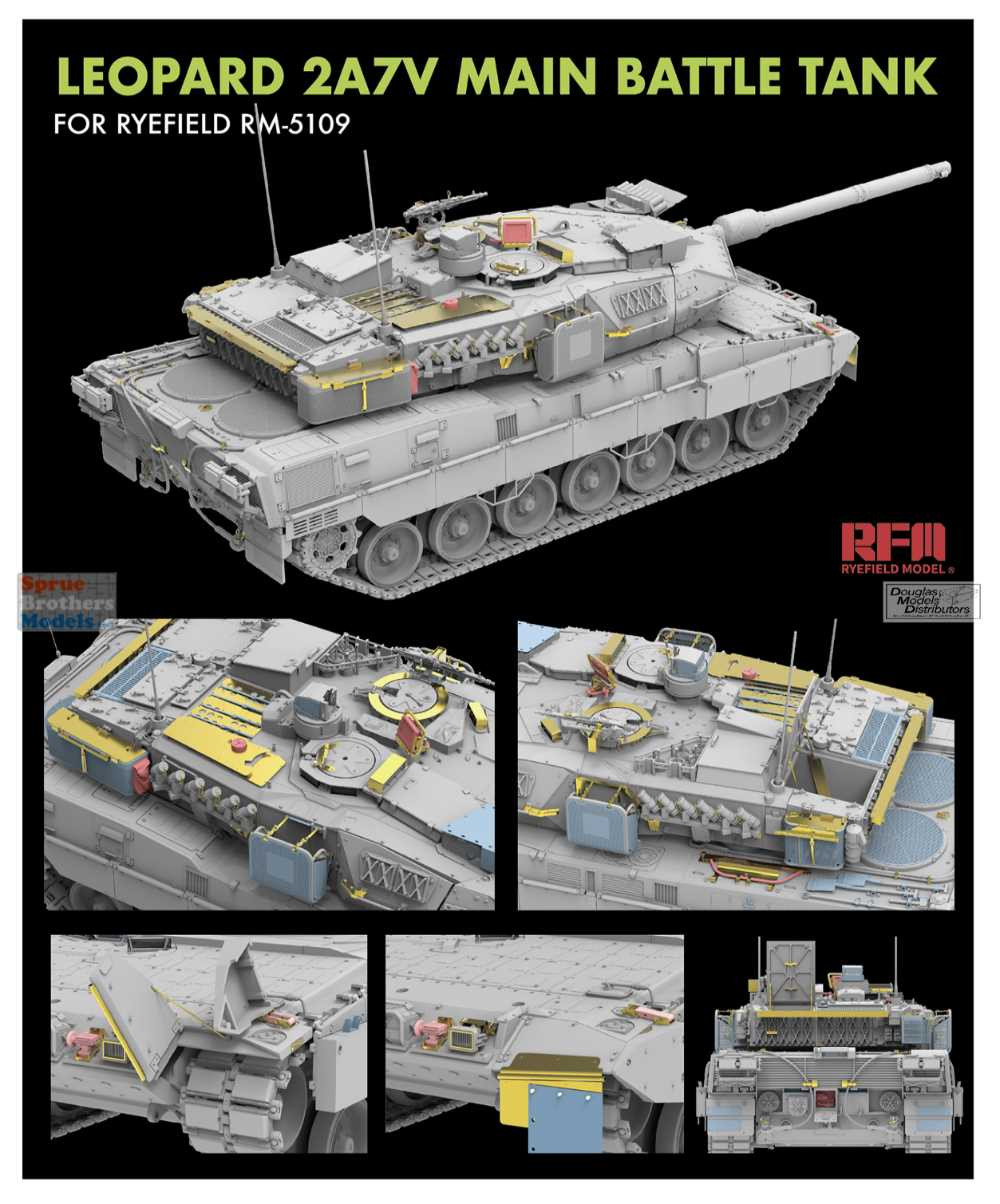 RFMRM2069 1:35 Rye Field Model Leopard 2A7V Upgrade Set (RFM kit