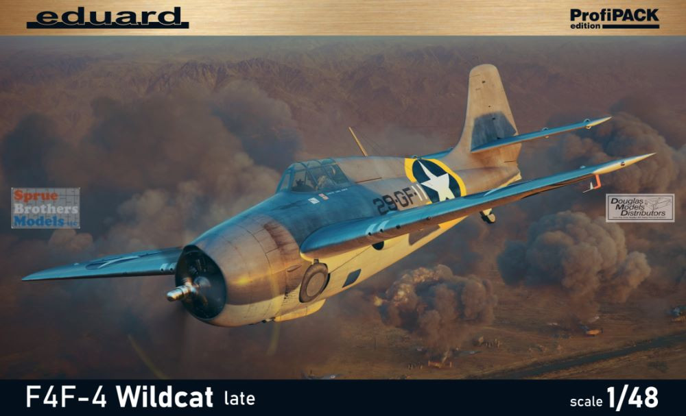 EDU82203 1:48 Eduard F4F-4 Wildcat Late ProfiPACK - Sprue Brothers